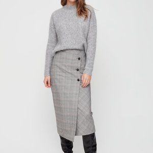 Aritzia Billy Plaid Pencil Skirt